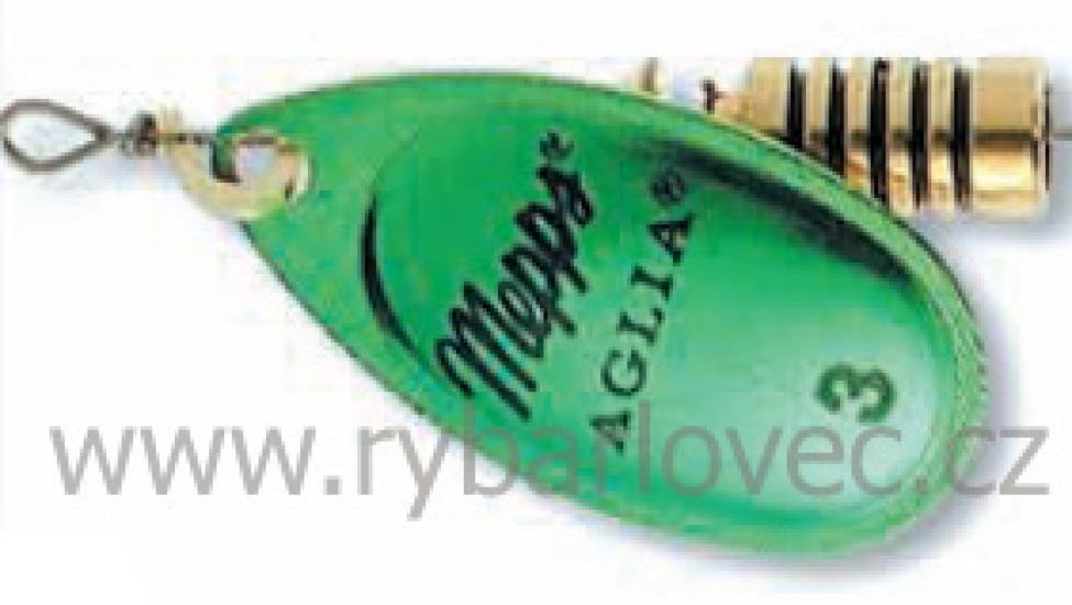 Mepps aglia platium zelená 3/6,5g